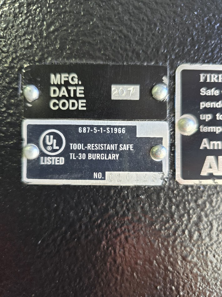 Amsec Amvault CF7236 Composite Body TL-30 Safe (2) 2